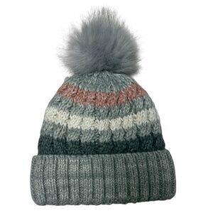 Francesca's Knit Pom Pom Beanie